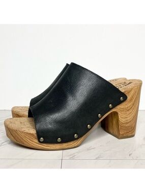 New! Kork Ease Danika Black Leather Heeled Sandal 11M